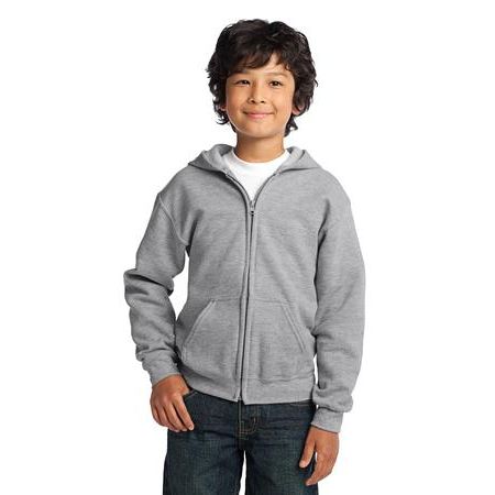 Gildan Youth Heavy Blend   Full-Zip Hooded Sweatshirt. 18600B