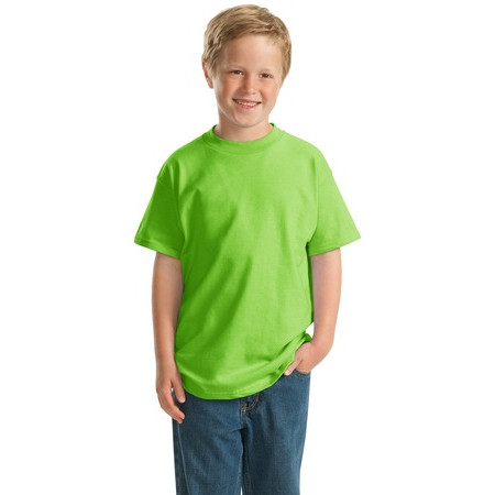 Hanes ®   -  Youth Beefy-T ®  Born to Be Worn 100% Cotton T-Shirt.  5380