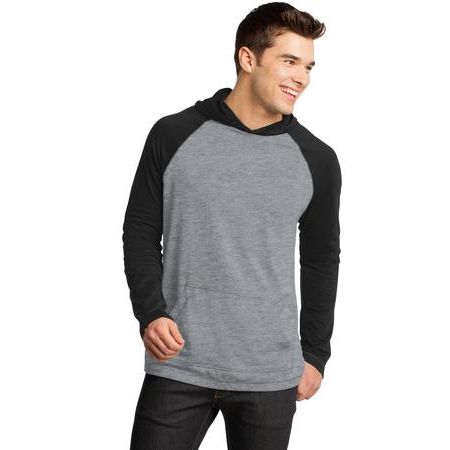 District ®  - Young Mens 50/50 Raglan Hoodie. DT128