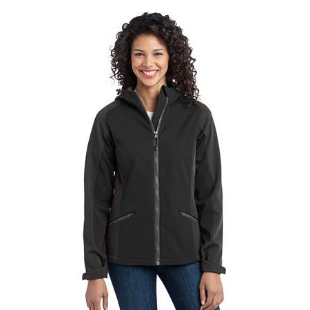 Port Authority ®  Ladies Gradient Hooded Soft Shell Jacket. L312