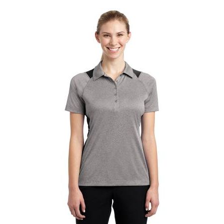 Sport-Tek ®  Ladies Heather Colorblock Contender Polo. LST665