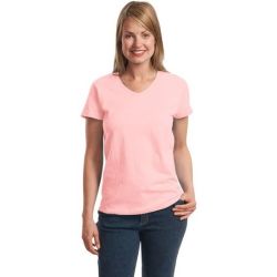 Hanes ®  Ladies ComfortSoft ®  V-Neck T-Shirt. 5780